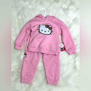 Hello Kitty Pink Hoodie and Pants Set size 18M